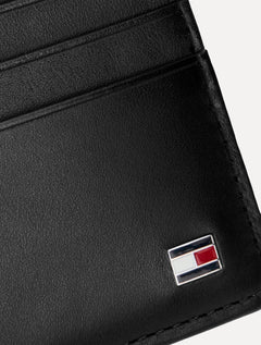 Carteira Tommy Hilfiger Porta Cartão Couro Eton CC Holder Preta