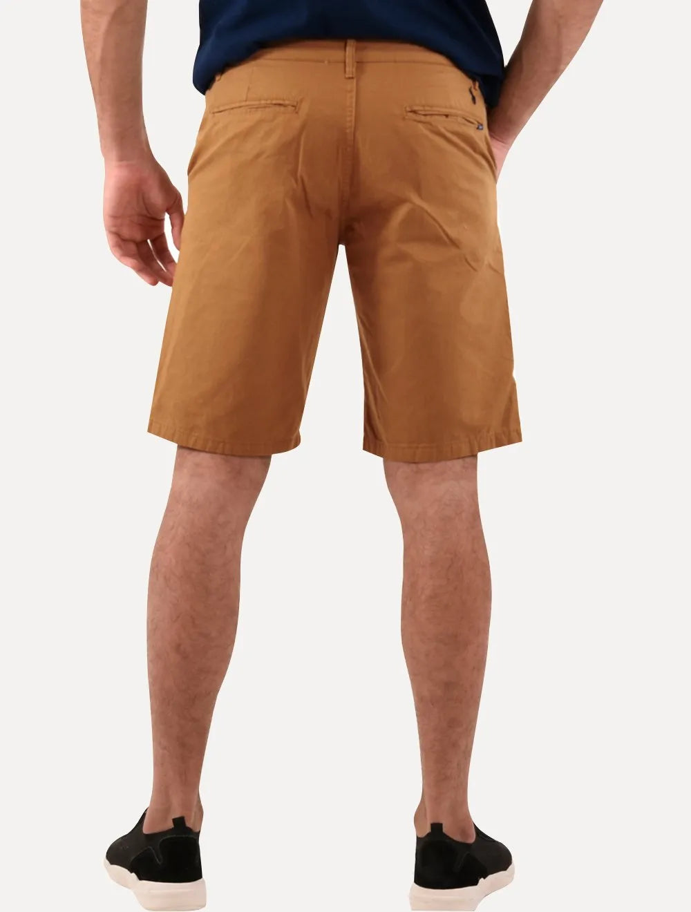Bermuda Ralph Lauren Masculina Sarja Stretch Marrom Claro