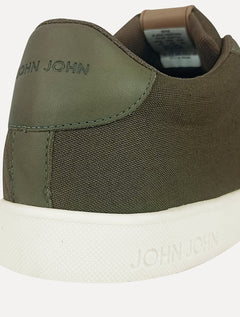 Tênis John John Masculino Nobuck Amsterdam Verde Militar