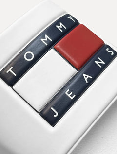 Chinelo Tommy Jeans Slide Essential Jeans Flag Pool Branco