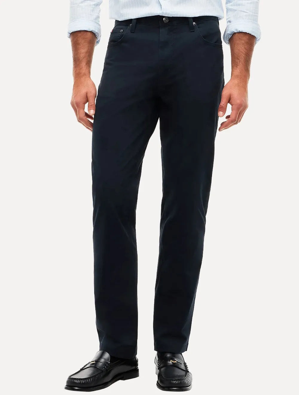 Calça Tommy Hilfiger Masculina Slim Straight Denton Azul Marinho