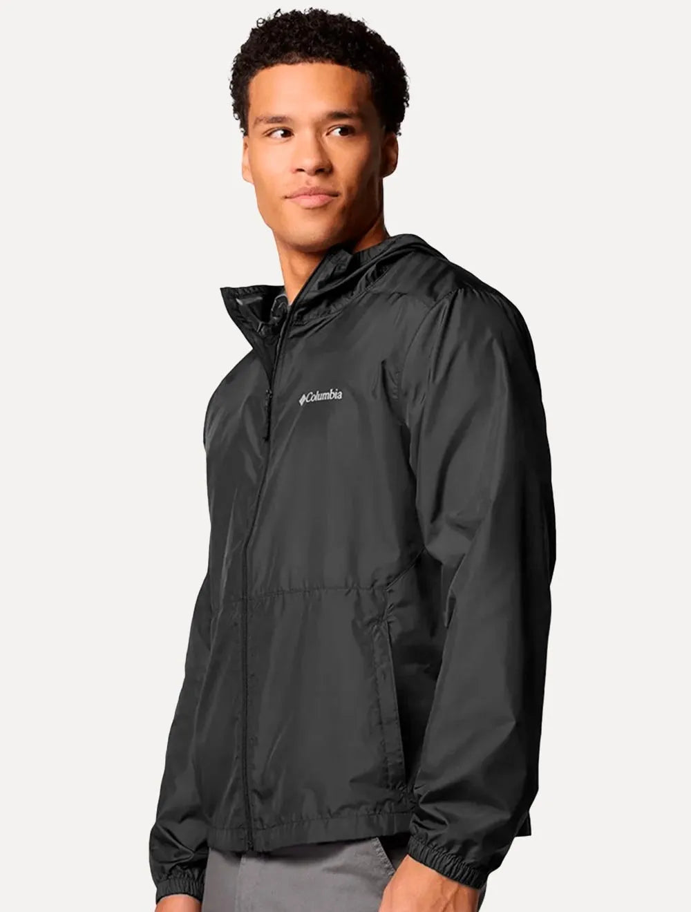 Jaqueta Columbia Masculina Discovery Loop Windbreaker Preta