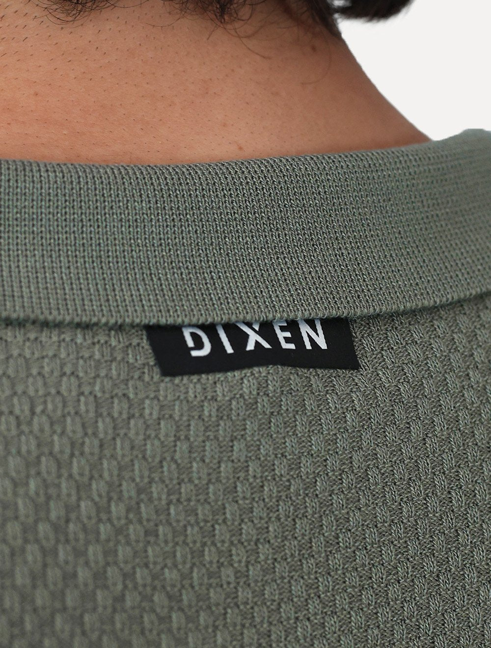 Polo Dixen Masculina Tricot Manga Curta Verde