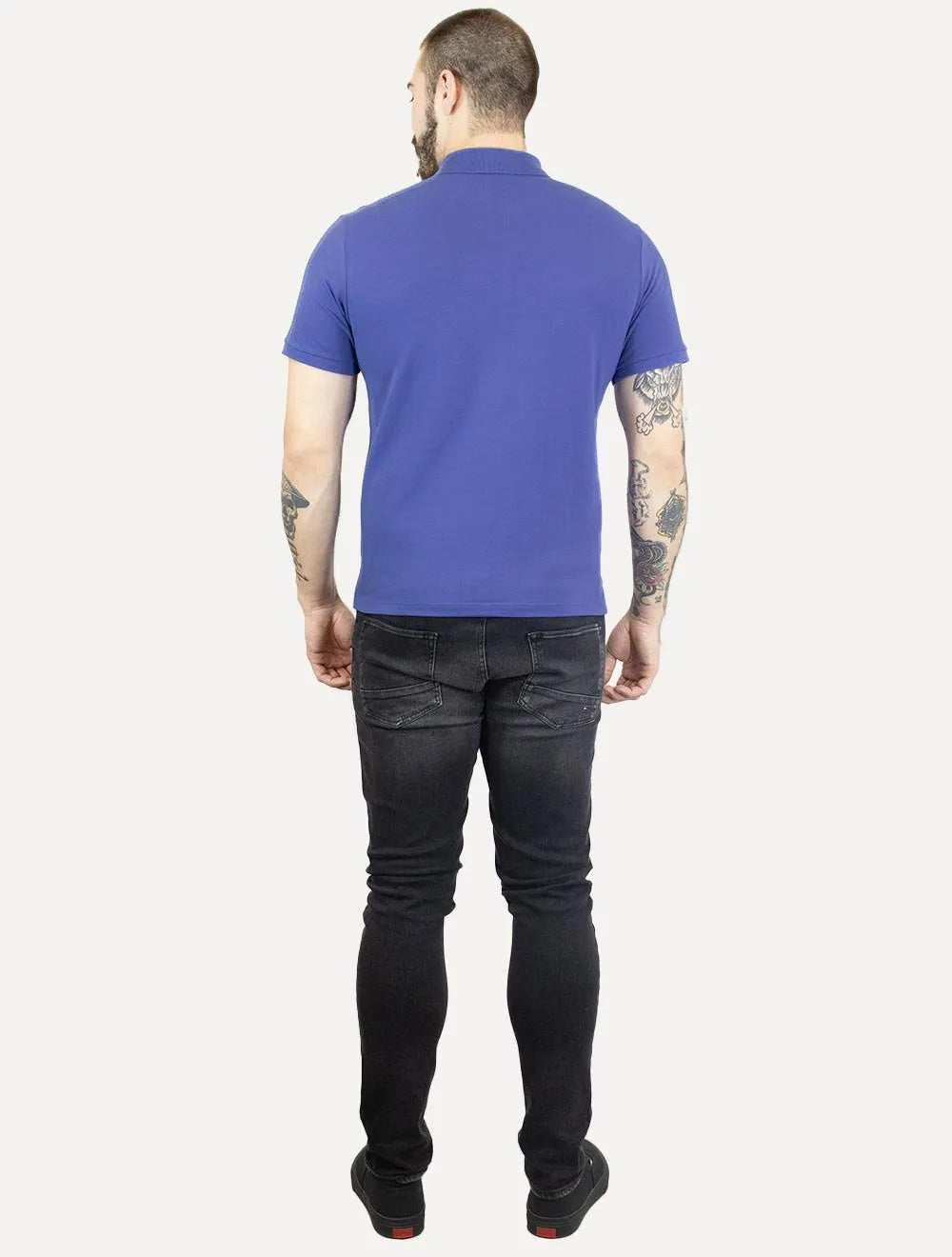 Polo Ellus Masculina Piquet Classic Easa Azul Cobalto