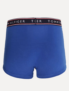 Cuecas Tommy Hilfiger Cotton Stretch Trunk Fancy Repeat Cinza Mescla/ Azul/ Marinho 3UN