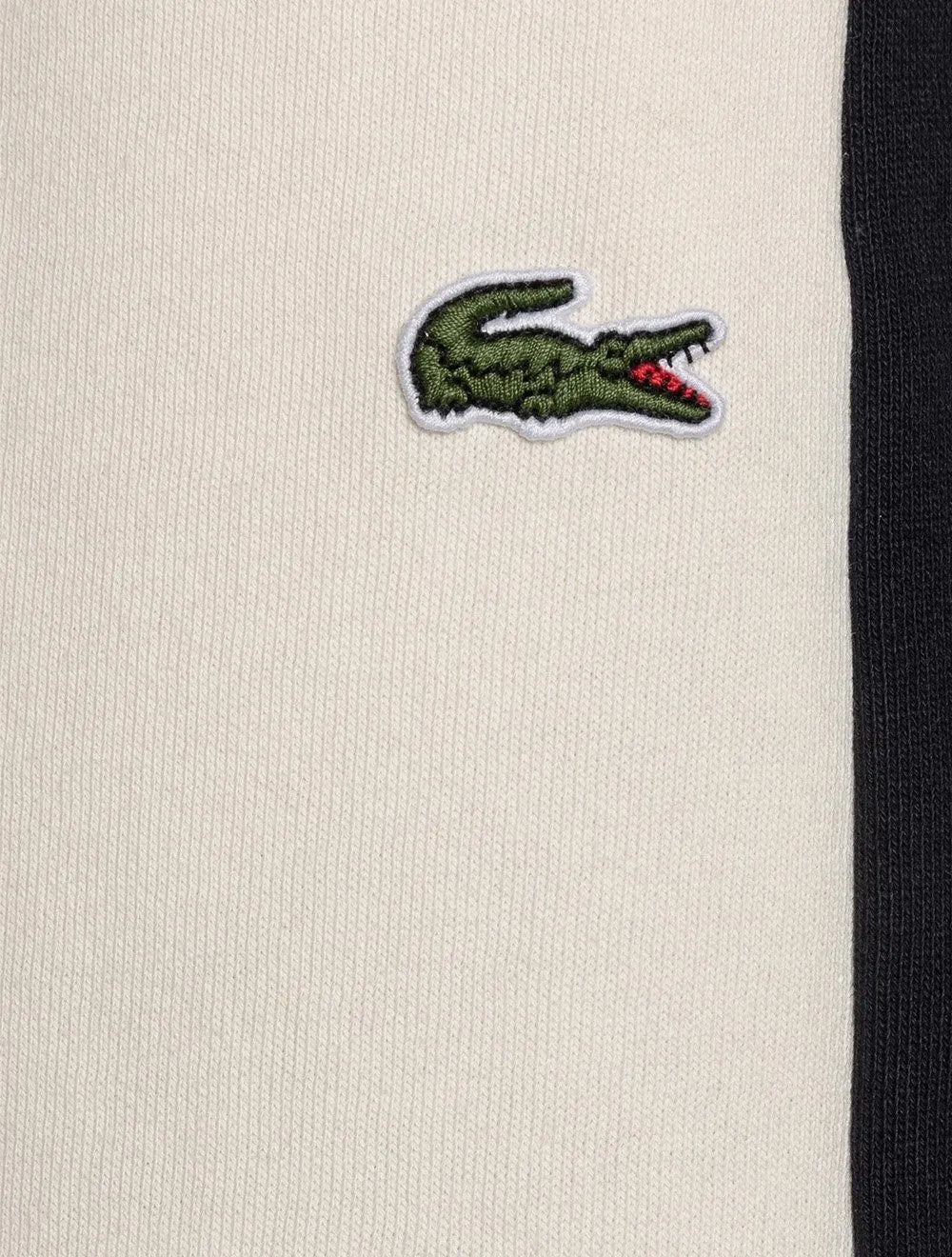 Bermuda Lacoste Masculina Moletom Fleece Lateral Sash Off-White