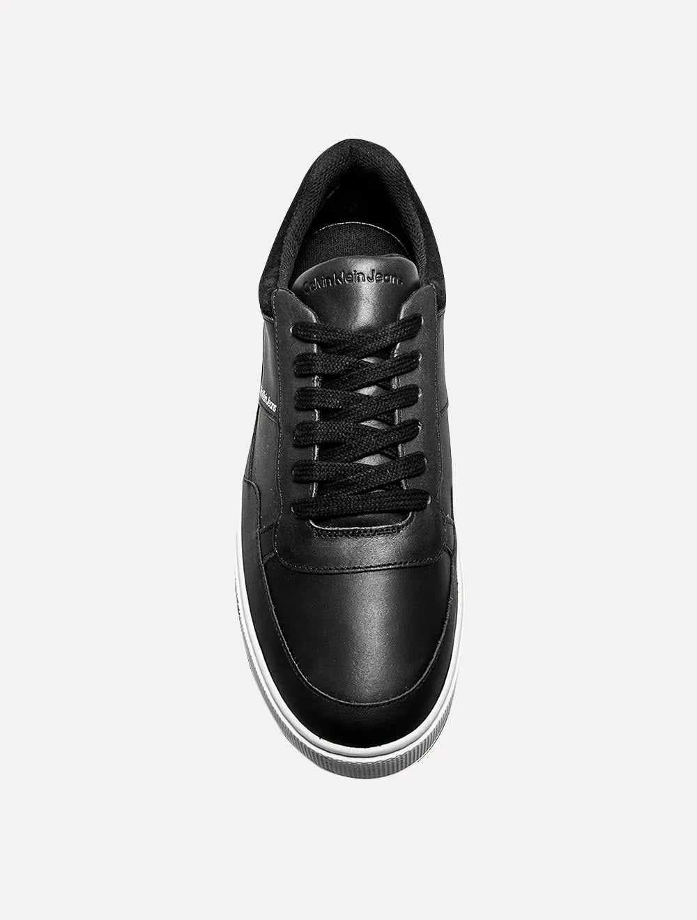 Tênis Calvin Klein Jeans Masculino Couro Sash Logo Basico Preto