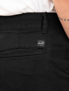 Bermuda Ellus Masculina Sarja Classic Color Twill Zetex Preta