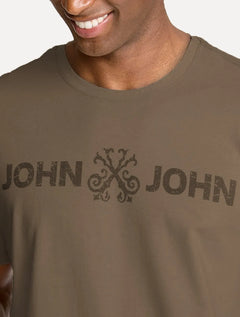 Camiseta John John Masculina Fit Basic Marrom