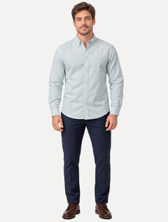Camisa Levis Masculina Relaxed Oxford Authentic Button Up Azul Claro