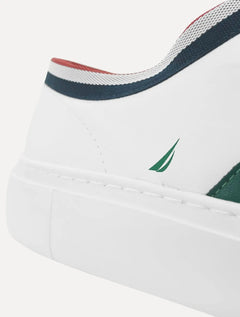 Tênis Nautica Masculino Firenze Listrado Verde/Branco
