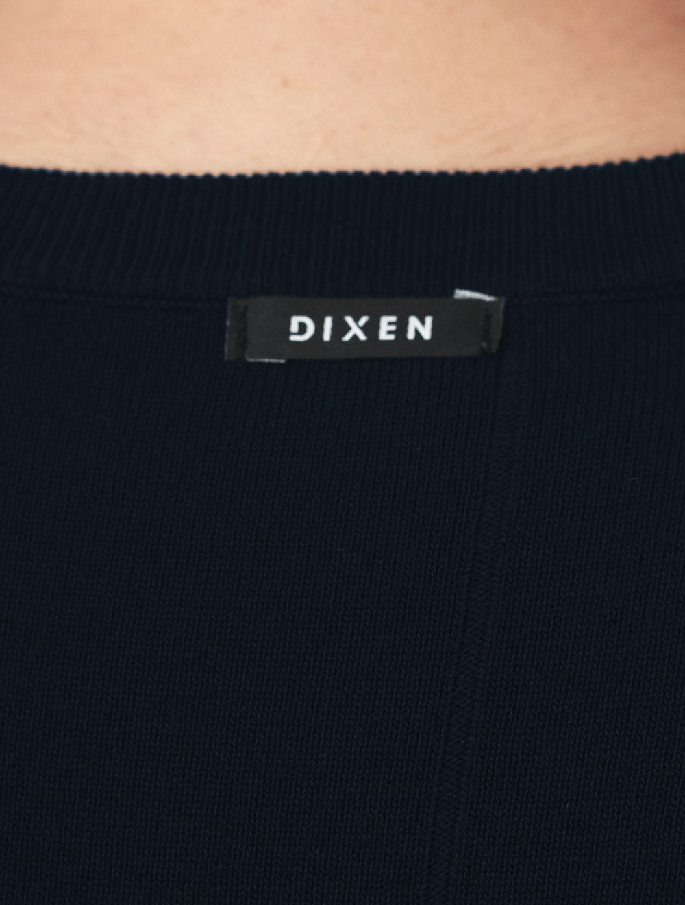 Camiseta Dixen Masculina Tricot Manga Curta Gola Careca Azul Marinho