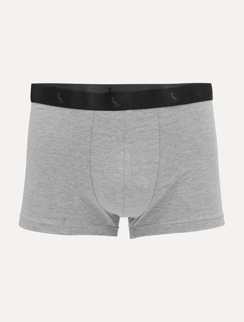 Cueca Reserva Masculina Boxer Grey Woodpecker Cotton Cinza Mescla Pack 2UN