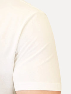 Camiseta Armani Exchange Masculina Regular Rubber AX Logo Off-White