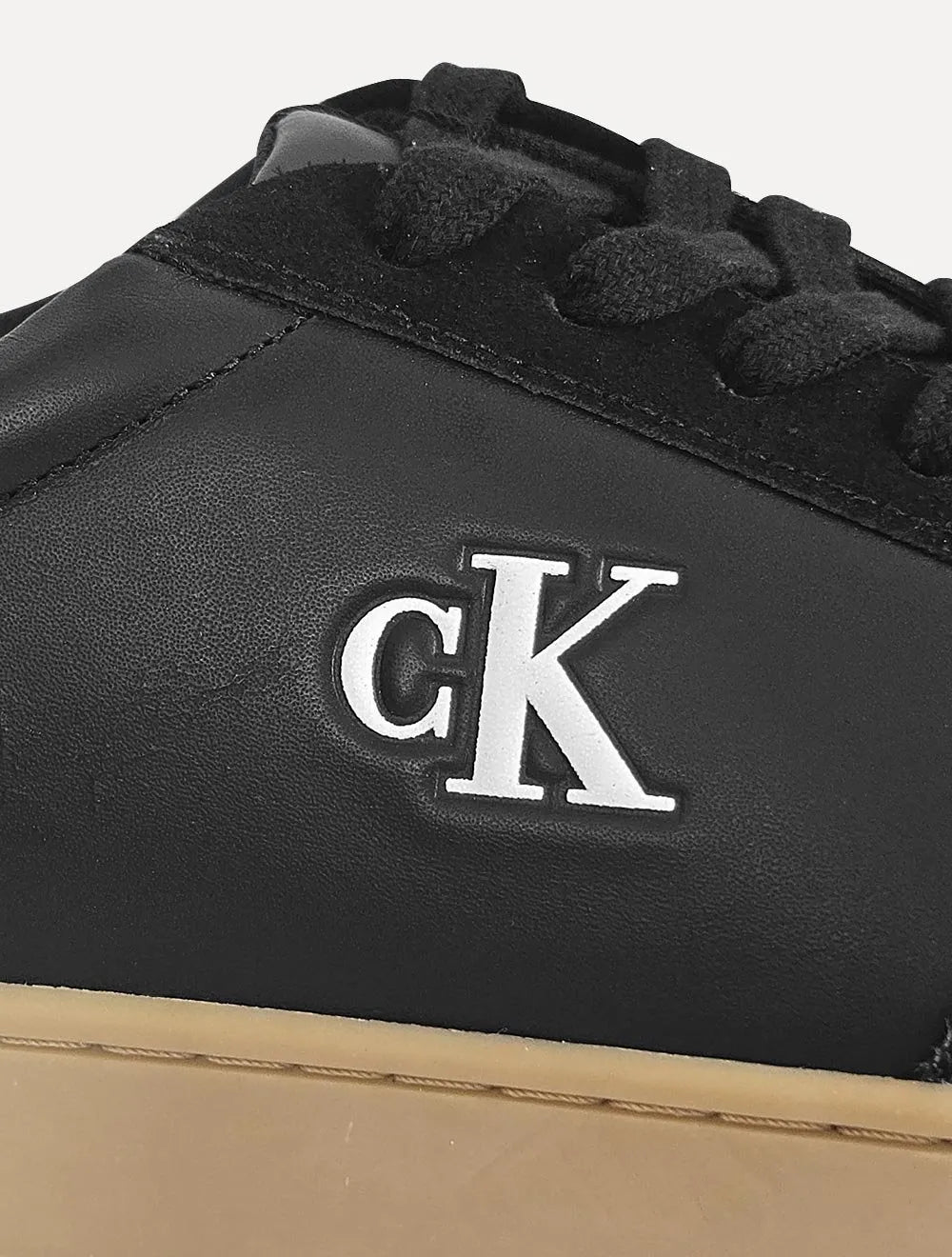 Tênis Calvin Klein Jeans Masculino Palito Embossed CK Preto