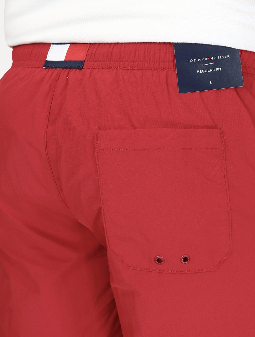 Short Tommy Hilfiger Masculino Regular Fit Medium Drawstring Vermelho