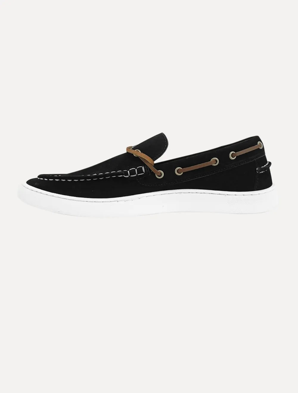 Docksider Nautica Masculino Suede Preto