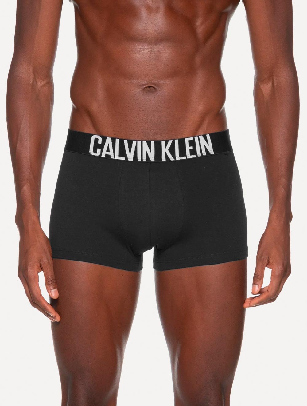 Cueca Calvin Klein Trunk Recycled Intense Power Branca Preta Mescla Pack 3UN