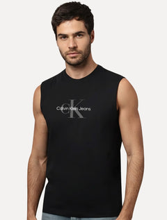 Regata Calvin Klein Jeans Masculina New Re Issue Logo Preta