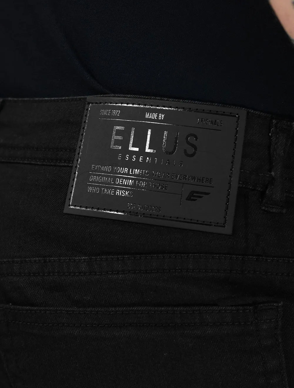 Bermuda Ellus Jeans Masculina First Black Long Preta