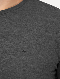 Camiseta Aramis Masculina Basic Lisa Surton Icon Cinza Mescla