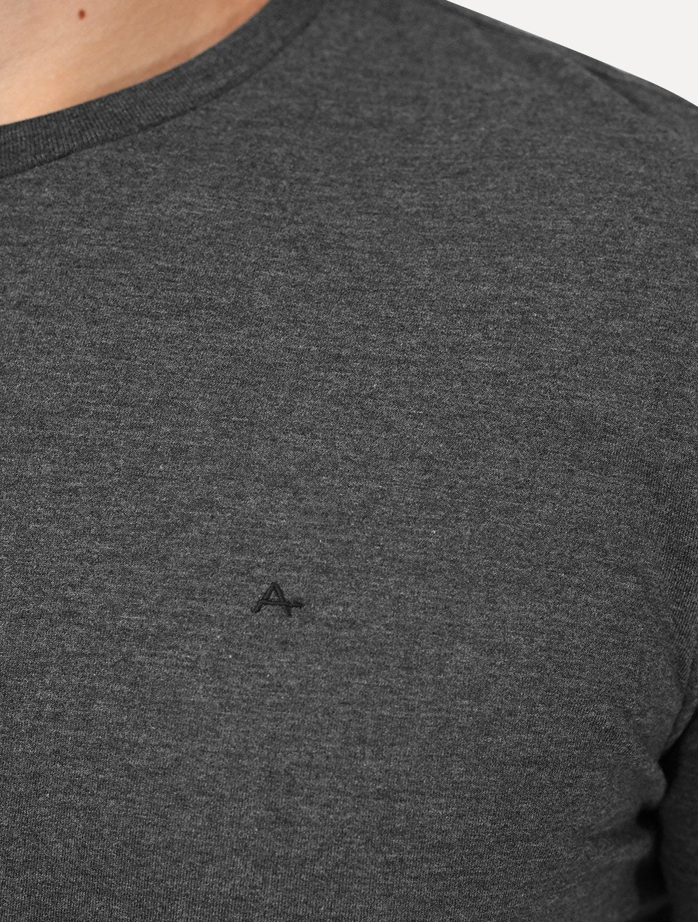 Camiseta Aramis Masculina Basic Lisa Surton Icon Cinza Mescla