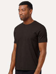 Camiseta K&J Black Premium Slim Lisa Suedine Egípcio Marrom Escuro