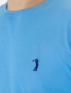 Camiseta Aleatory Masculina Navy Icon Azul Mescla