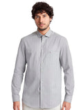 Camisa Aramis Masculina Regular Pocket Tricoline Quadri Xadrez Verde Acinzentado