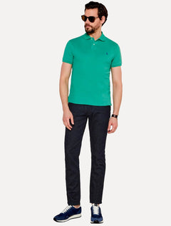 Calça Jeans Empório Armani Masculina J06 Slim Fit Stripe Azul Escuro