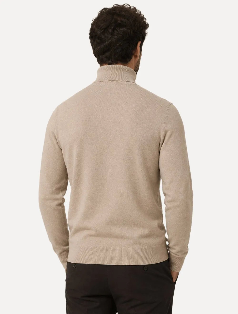 Blusa Dudalina Masculina Tricot Cacharel Cotton Cáqui Médio