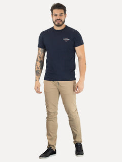 Camiseta Tommy Hilfiger Masculina Monotype All American Azul  Marinho