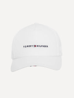 Boné Tommy Hilfiger Masculino Foundation 6 Panel Branco