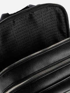 Mochila Armani Exchange Texturized Padded Straps Preta
