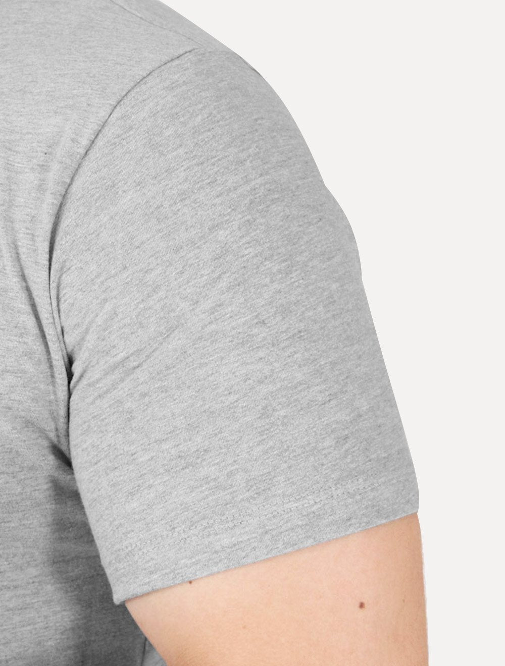 Camiseta Levis Masculina Relaxed Center Logo Stripe Cinza Mescla