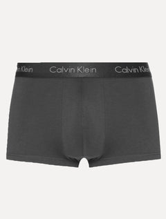 Cueca Calvin Klein Underwear Trunk Modal Logo Prata Grafite 1UN