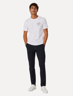 Camiseta Tommy Hilfiger Masculina Regular Logo Brand Love RWB Branca