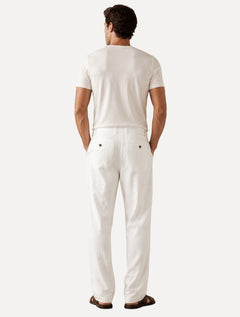 Calça Reserva Masculina Linho  Casual Relax Branco