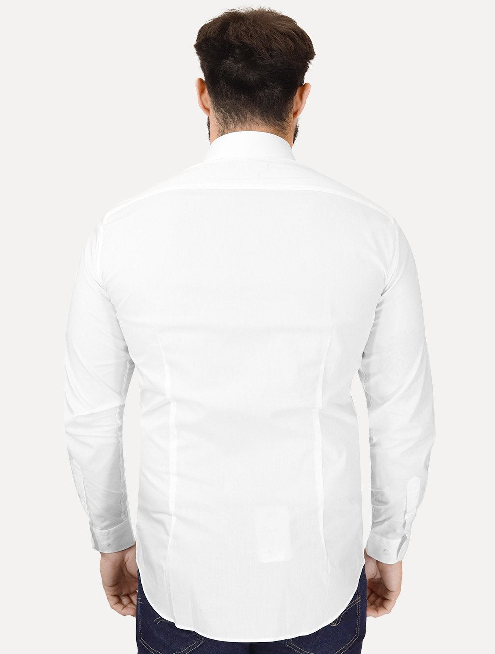 Camisa Tommy Hilfiger Masculina Slim THFlex Poplin Branco