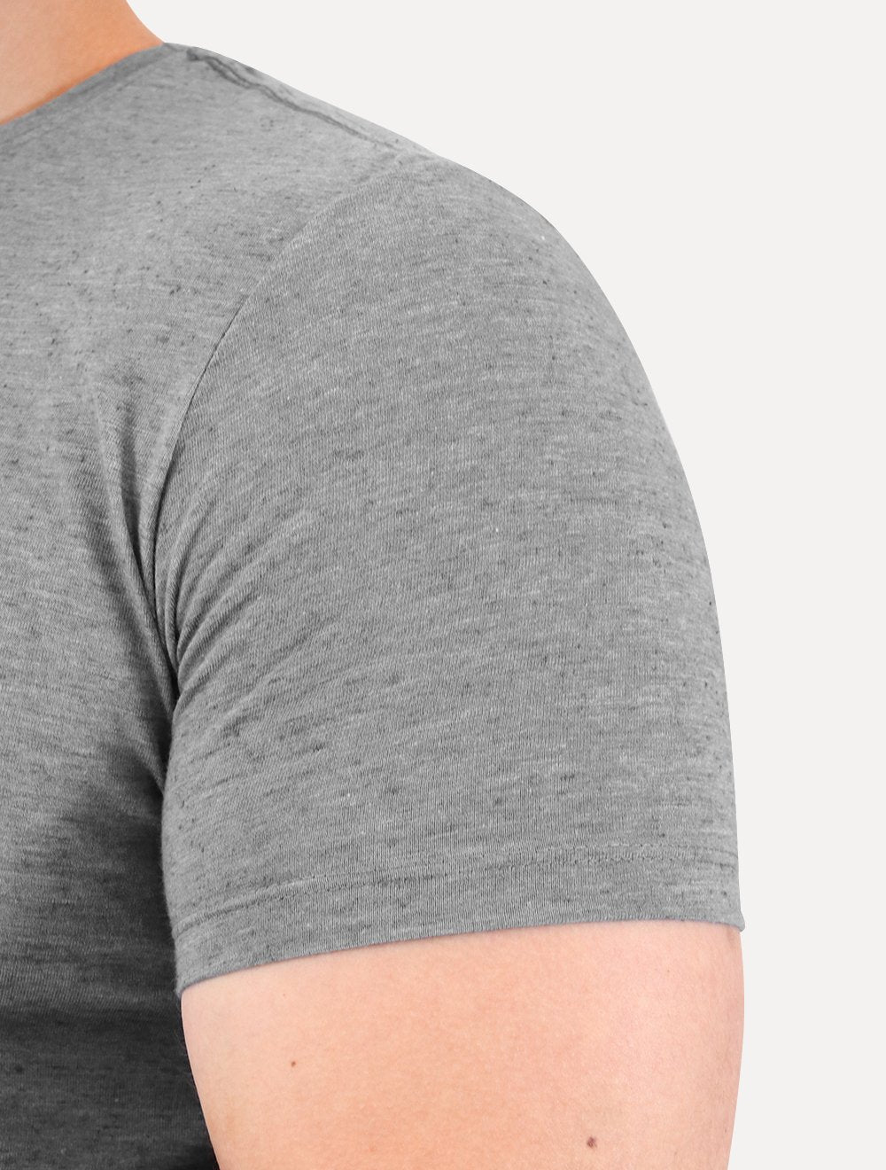 Camiseta Calvin Klein Jeans Masculina CK Bordado Peito Cinza Mescla