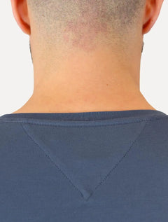 Camiseta Tommy Hilfiger Masculina Slim Fit Essential Stretch Azul Índigo