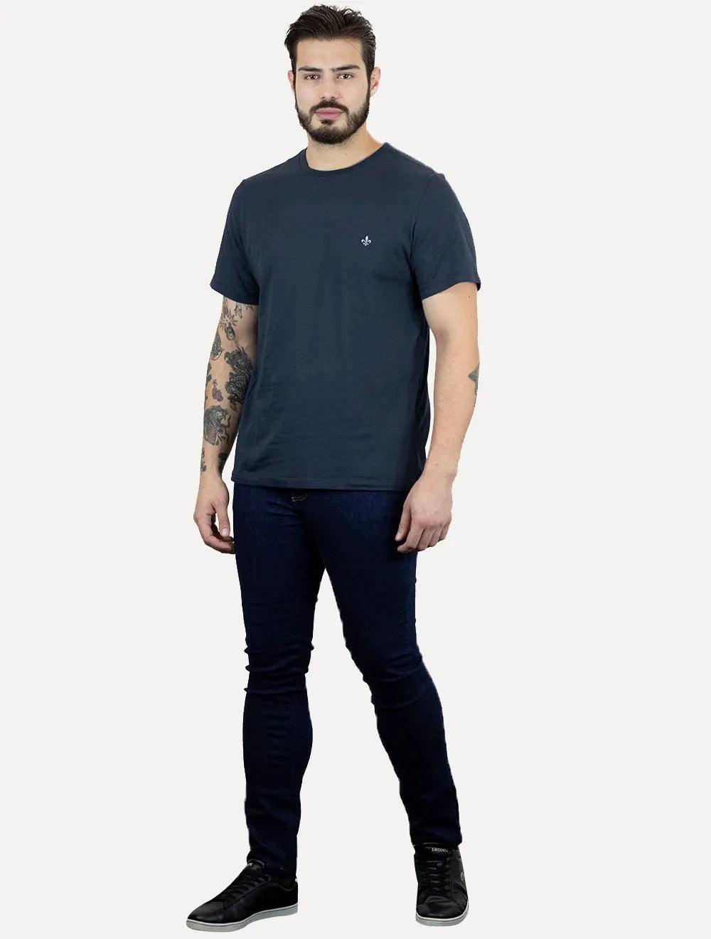 Camiseta Dudalina Masculina Basic Essential Blue Icon Azul Marinho