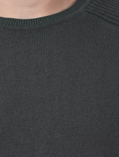 Suéter Dixen Masculino Tricot Nervura Ombro Chumbo