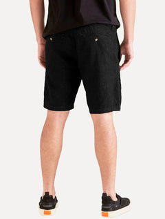 Bermuda Reserva Masculina Slim Casual Tito Preto Mescla