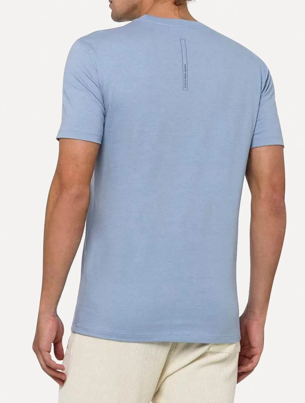 Camiseta Calvin Klein Jeans Masculina Self-Care Azul Claro