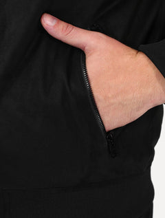 Jaqueta King & Joe Masculina Suede Bomber Preta