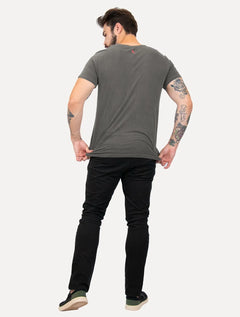 Camiseta Reserva Masculina Lisa Back Woodpecker Stoned Chumbo