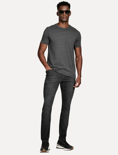 Camiseta Aramis Masculina Basic Lisa Mono Icon Cinza Mescla