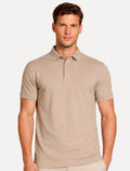 Polo Aramis Masculina Piquet Colorfix Fendi Cáqui Escuro