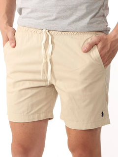 Short Ralph Lauren Masculino Sarja Chino Black Icon Cáqui Claro